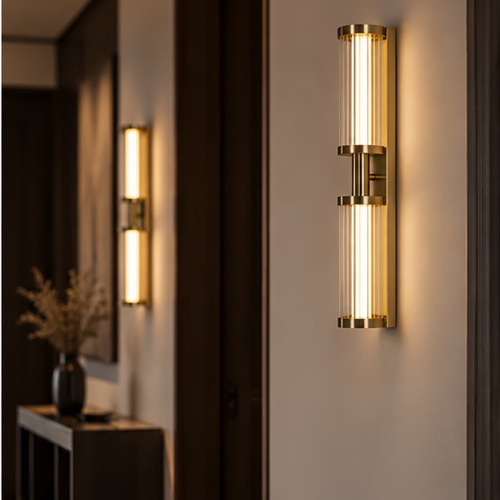 Vesper Fluted Glass Wall Sconce