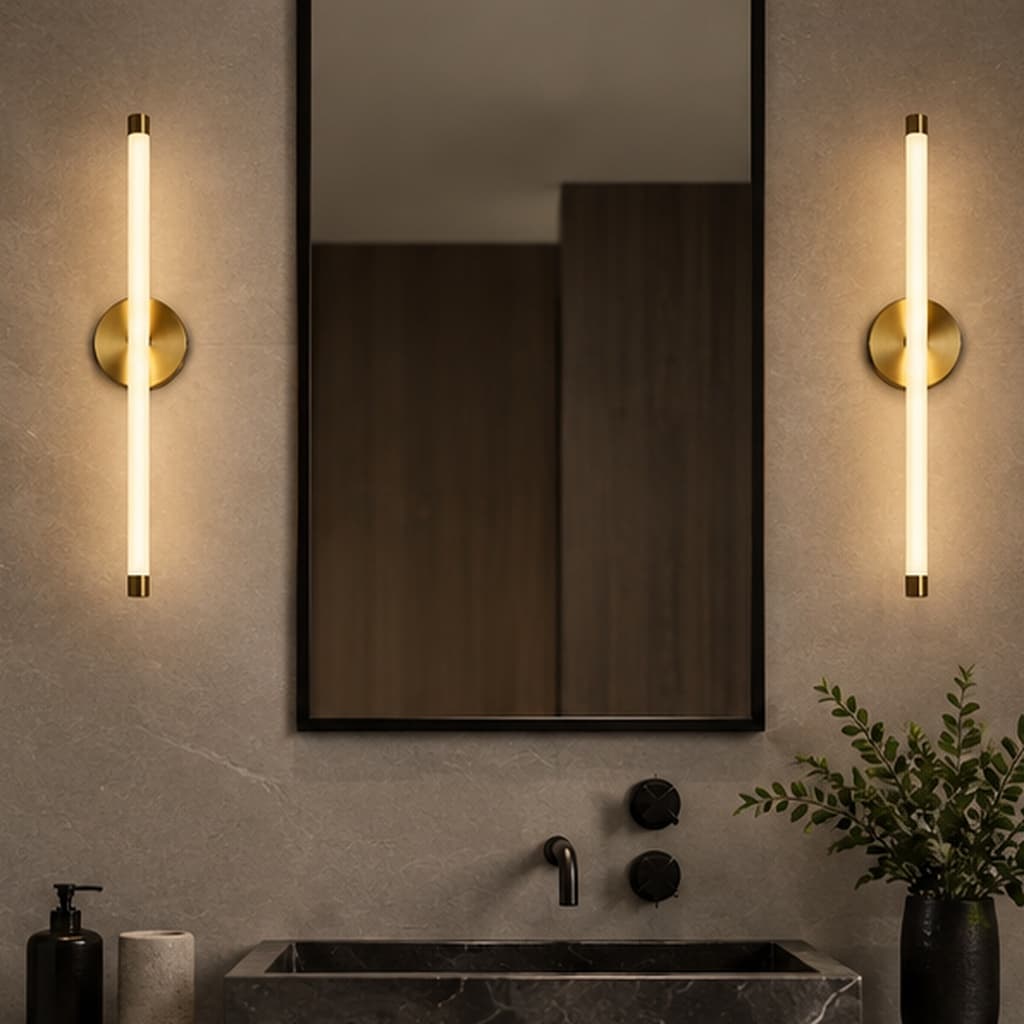 Aura Crescent Gold Sconce