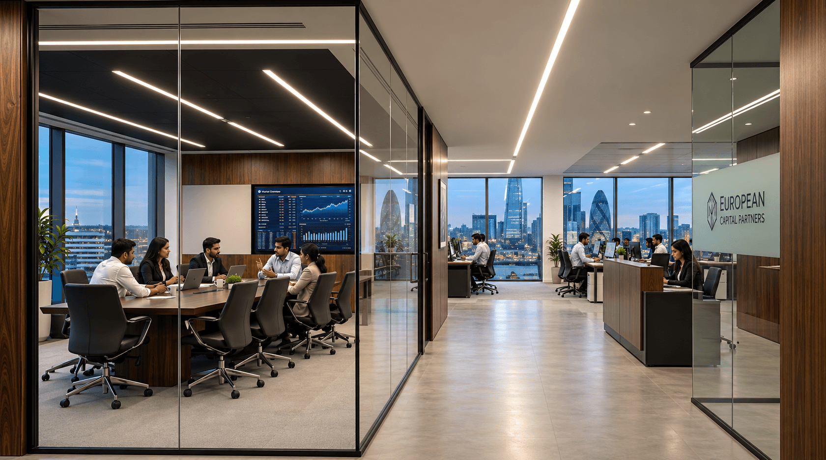 Société Générale Global Solution Centre - SOCIETE GENERALE Architectural Lighting by Edison Lighting