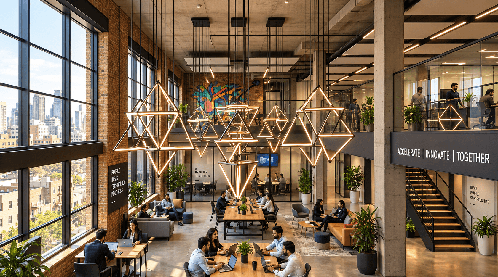 Synechron Financial Technologies - SYNECHRON Architectural Lighting by Edison Lighting