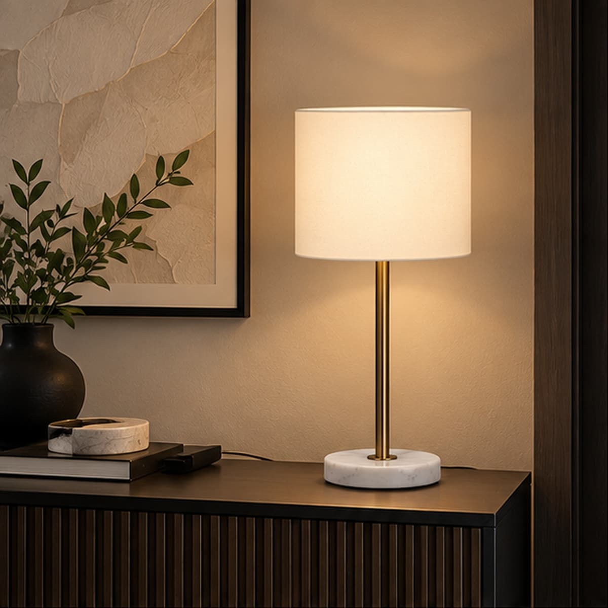 Marble Base Modern Table Lamp