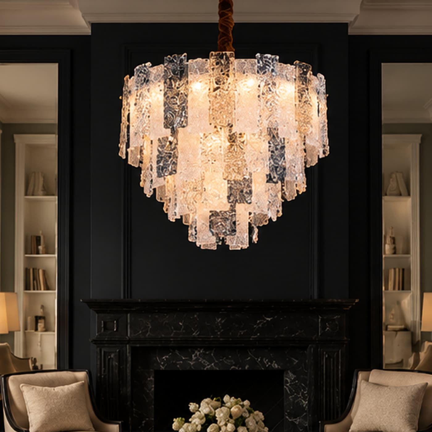 Aethel French Gold Tiered Chandelier
