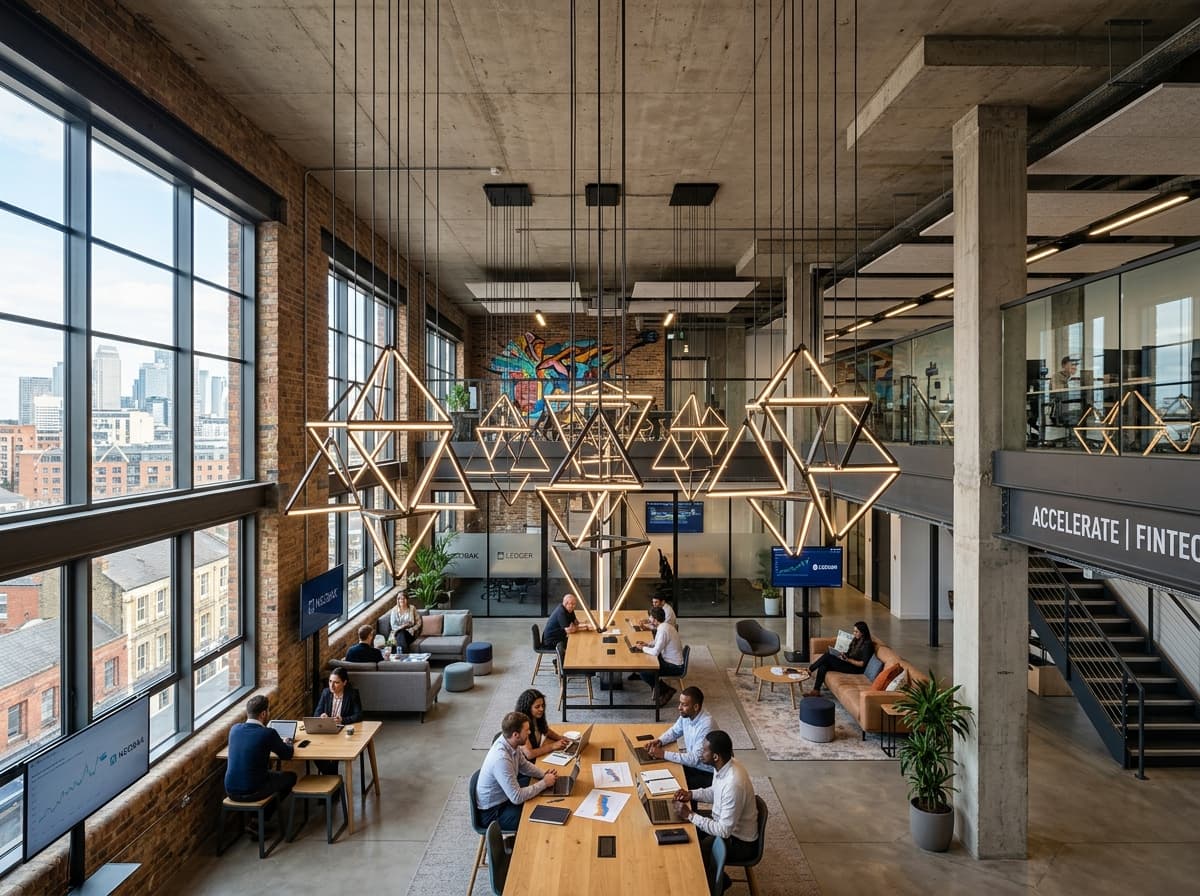 Synechron Financial Technologies - SYNECHRON Architectural Lighting by Edison Lighting