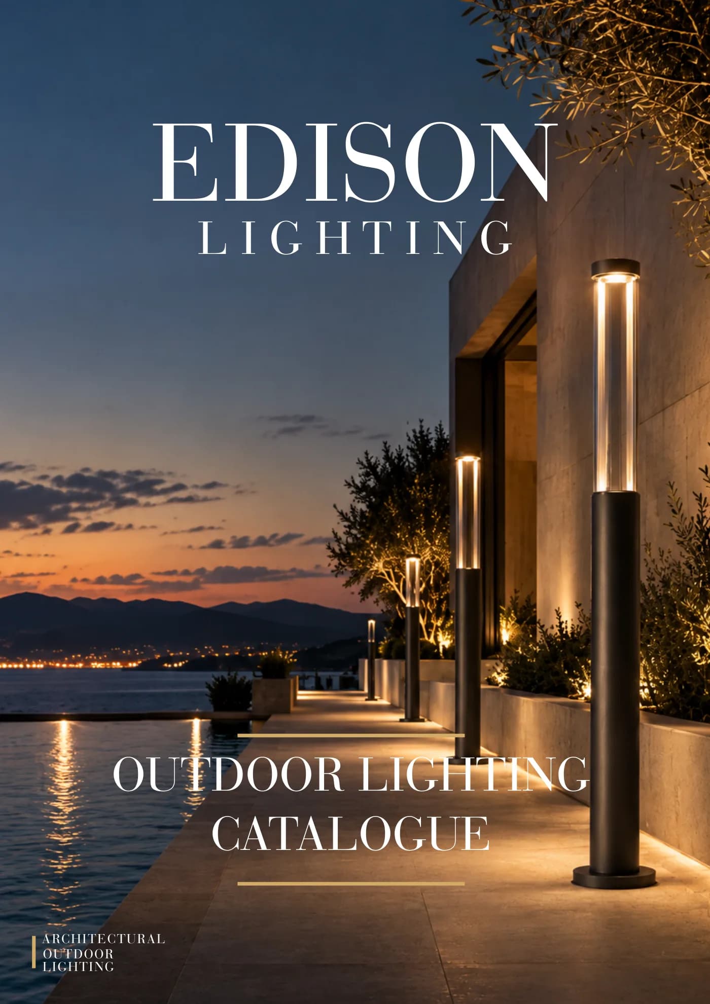 Cover of the Edison outdoor lighting catalogue
