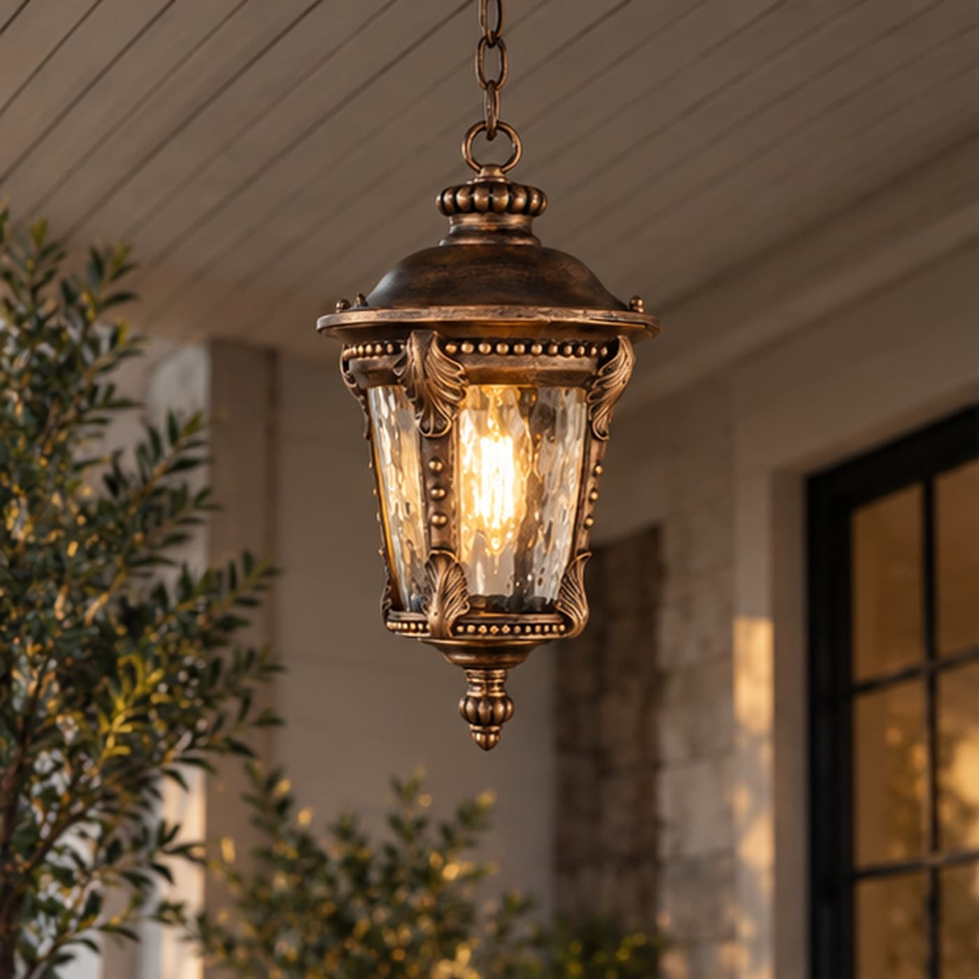 Aethelgard Antique Bronze Lantern Pendant