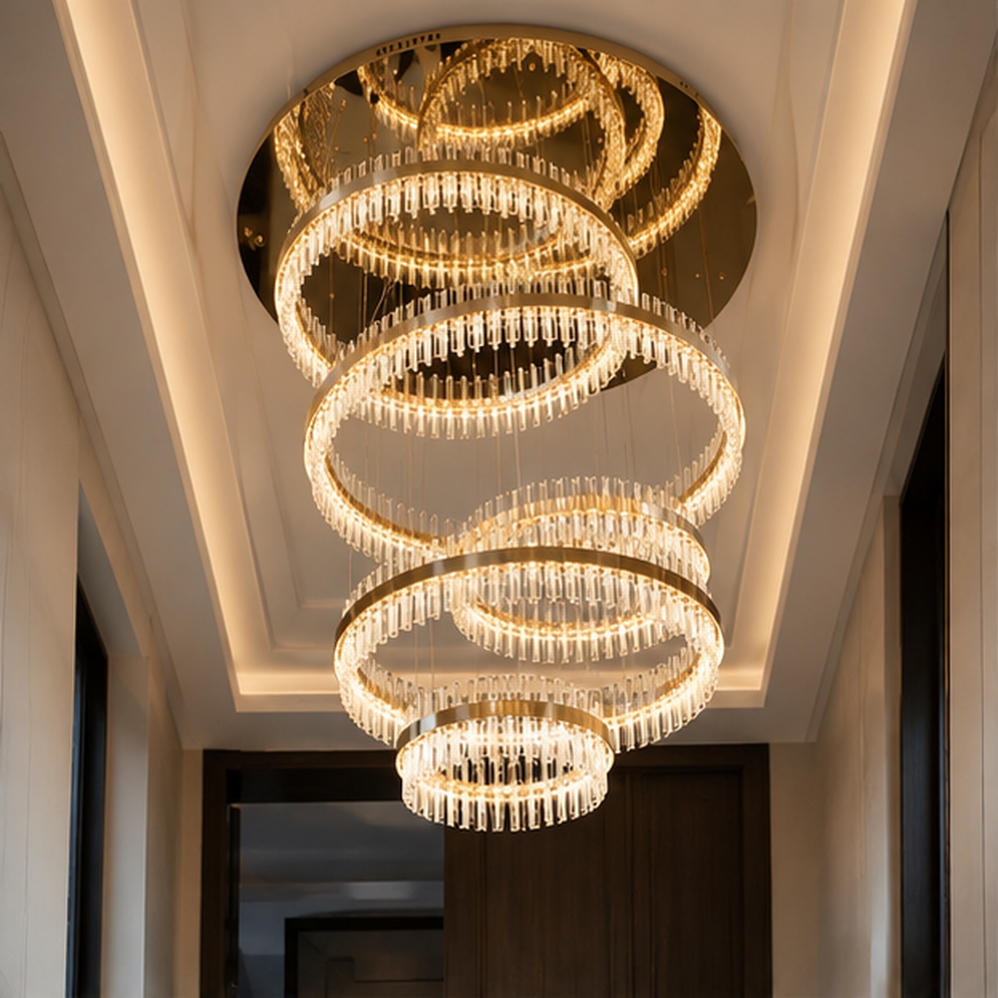 Aurum Grand Multi-Tier Ring Chandelier (Classic / Premium)
