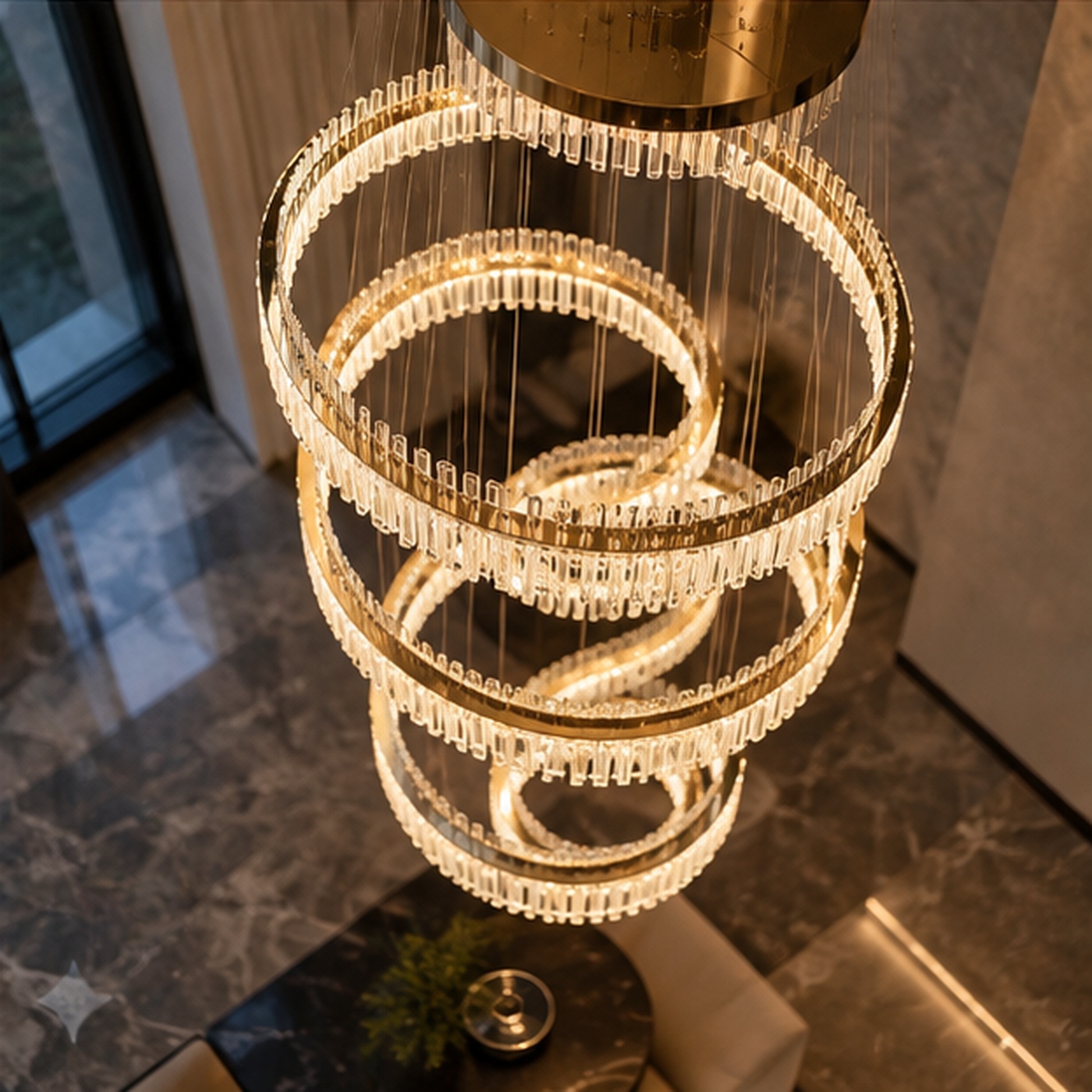 Aurum Grand Multi-Tier Ring Chandelier (Classic / Premium)